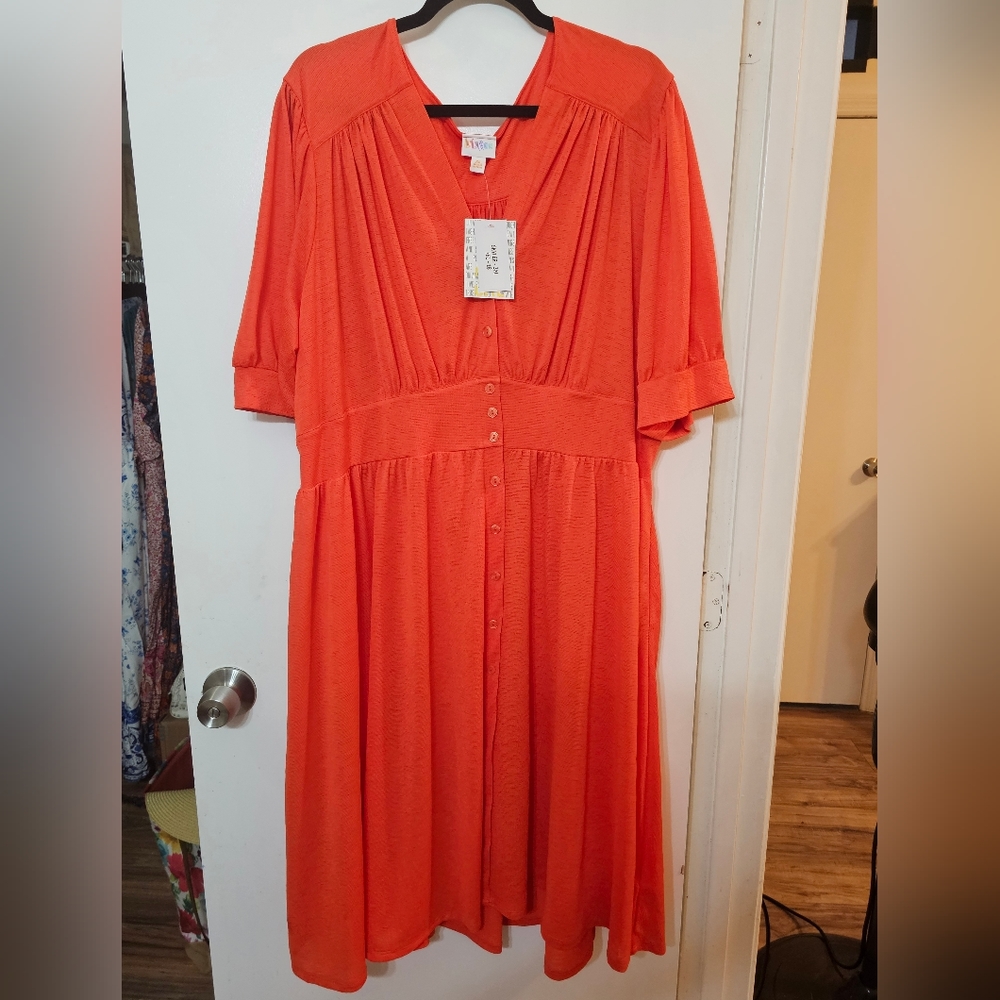 NWT 3xl Lularoe SKYLER Orange